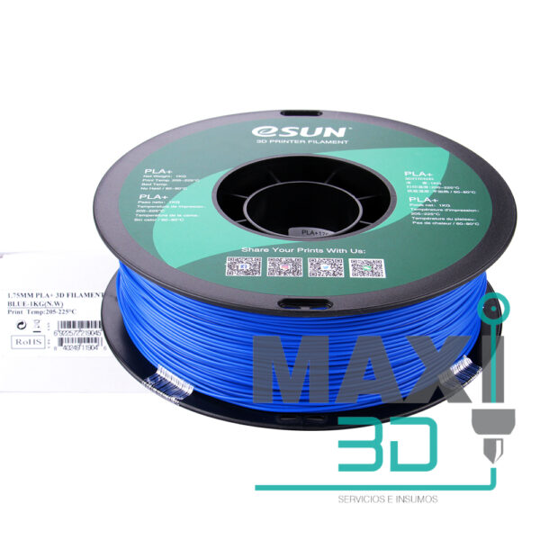 PLA+ 1.75mm 1KG Azul - eSUN - Imagen 3