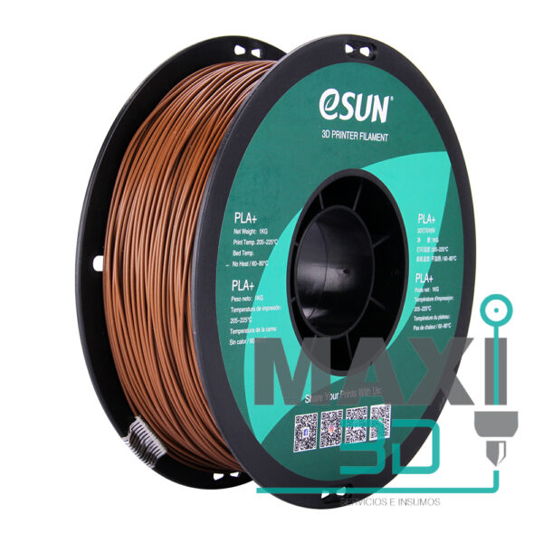 PLA+ 1.75mm 1KG Café Oscuro - eSUN - Imagen 6