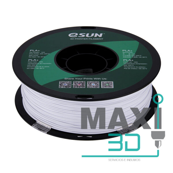 PLA+ 1.75mm 1KG Blanco Frío- eSUN - Imagen 5