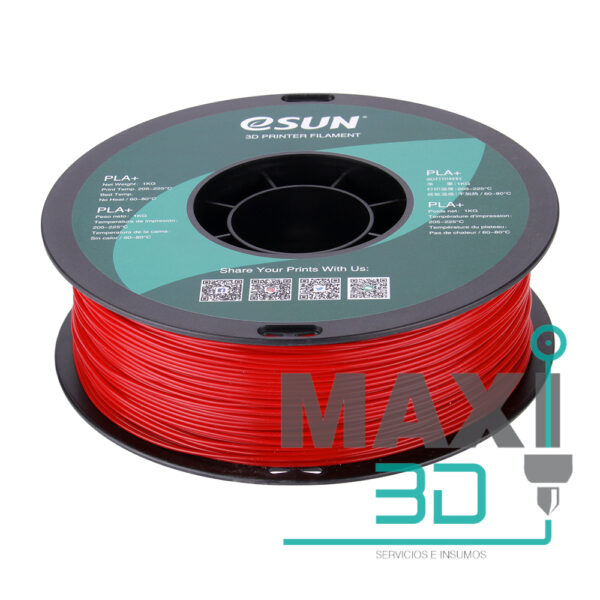 PLA+ 1.75mm 1KG Rojo Fire Engine - eSUN - Imagen 5
