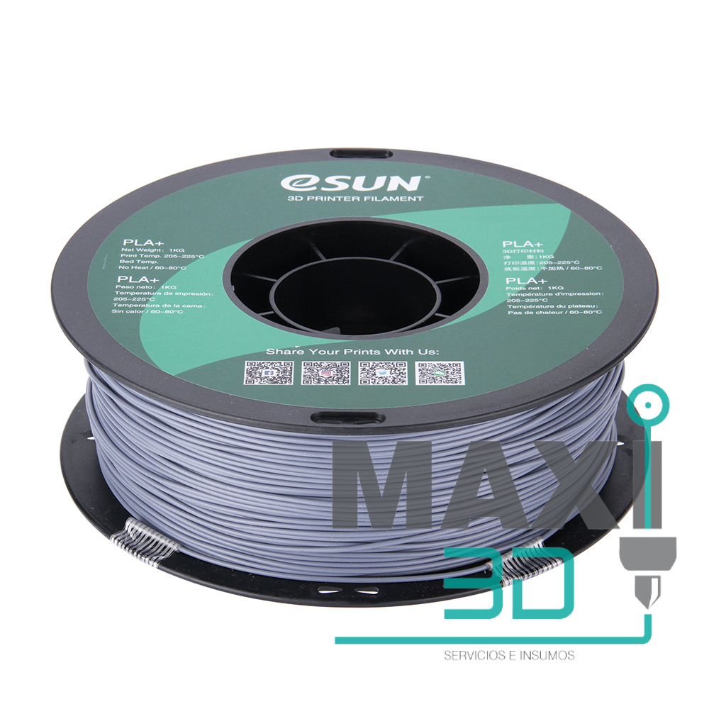 PLA+ 1.75mm 1KG Gris – eSUN – Maxi3D