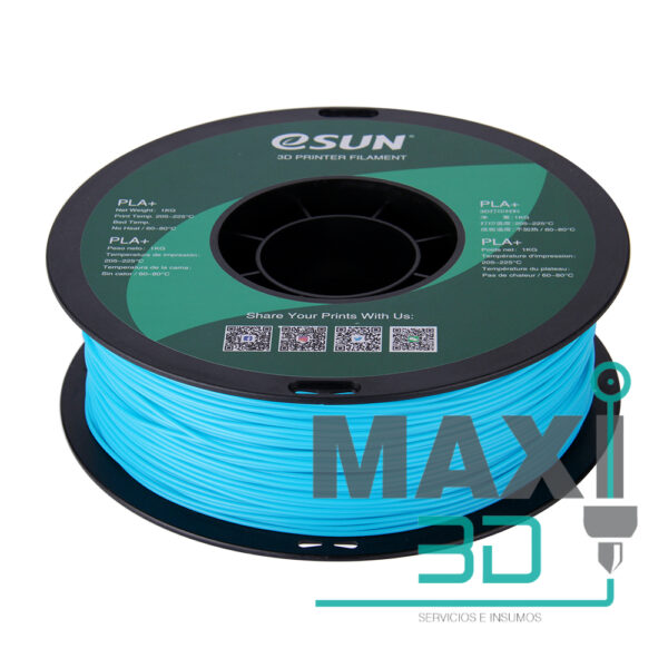 PLA+ 1.75mm 1KG Celeste - eSUN - Imagen 5