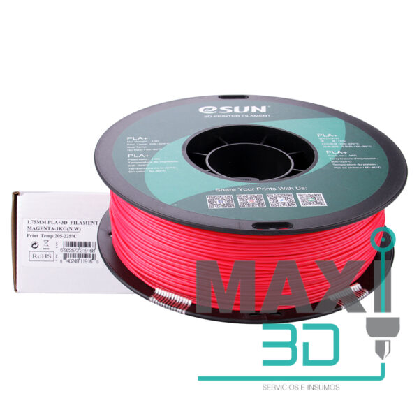 PLA+ 1.75mm 1KG Magenta - eSUN - Imagen 3