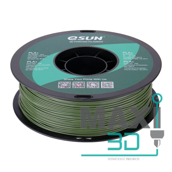 PLA+ 1.75mm 1KG Verde Olivo - eSUN - Imagen 4