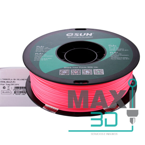 PLA+ 1.75mm 1KG  Rosado- eSUN - Imagen 3