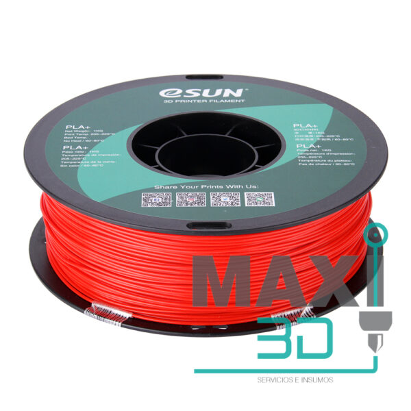 PLA+ 1.75mm 1KG  Rojo - eSUN - Imagen 4