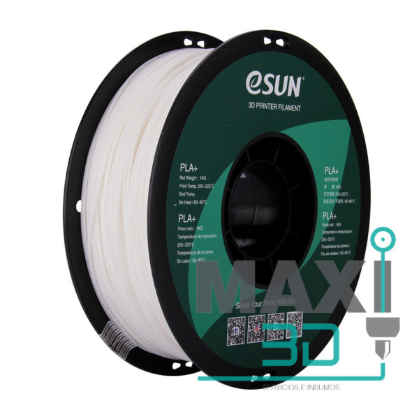 PLA+ 1.75mm 1KG Blanco- eSUN - Imagen 4