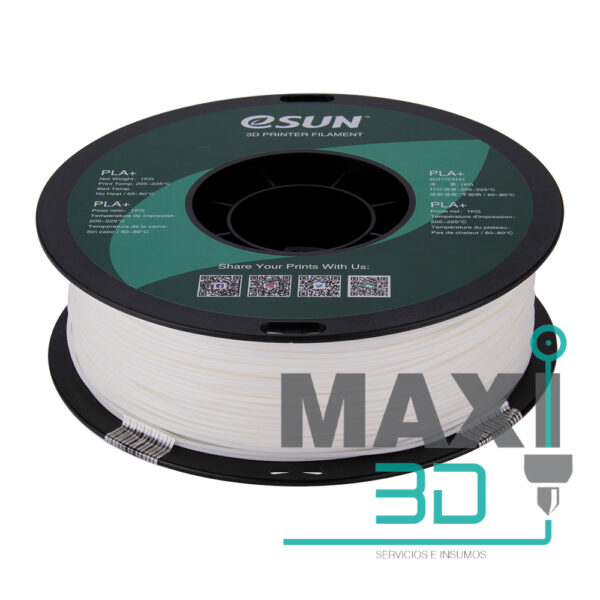 PLA+ 1.75mm 1KG Blanco- eSUN - Imagen 5