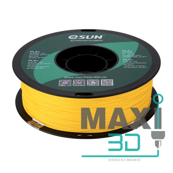 PLA+ 1.75mm 1KG Amarillo - eSUN - Imagen 5