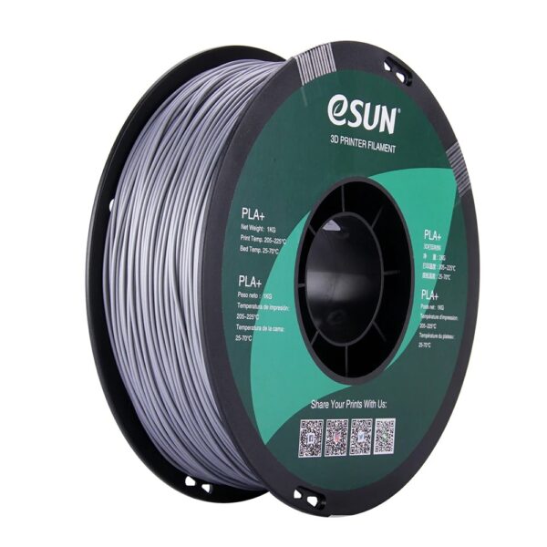 PLA+ 1.75mm 1KG Silver (Plateado) - eSUN