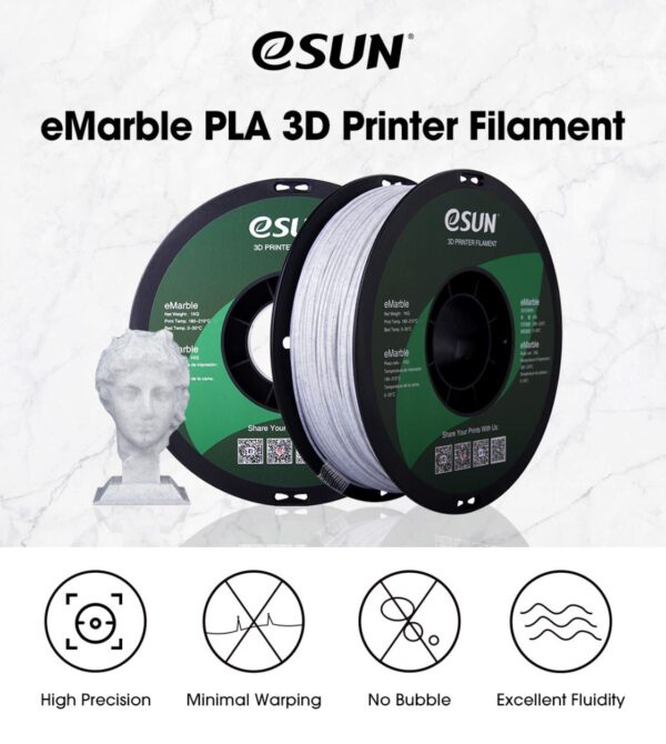 eMarble 1.75mm 1KG Mármol - eSUN - Imagen 9