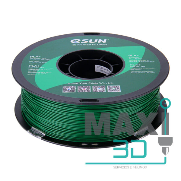 PLA+ 1.75mm 1KG Verde Pino- eSUN - Imagen 4