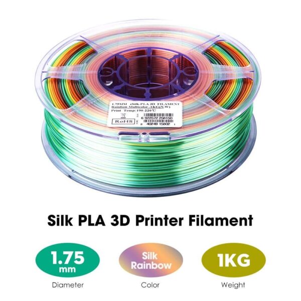 Silk 1.75mm 1KG Rainbow- eSUN - Imagen 6