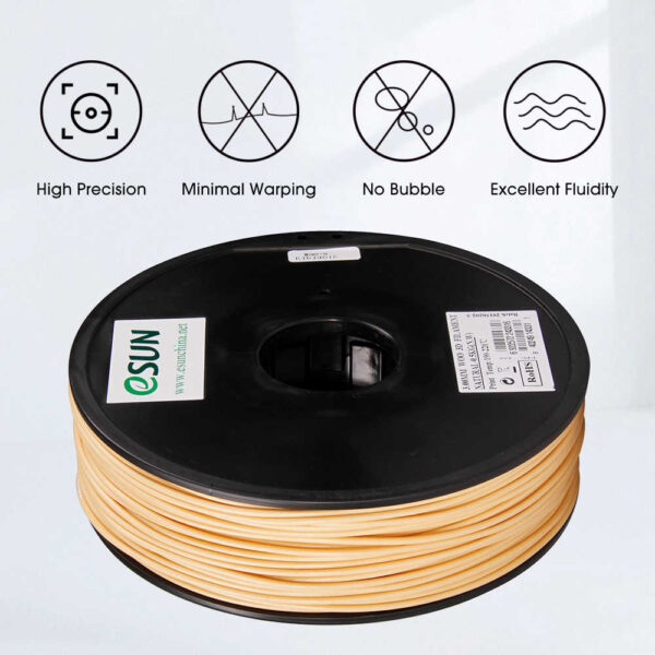 PLA WOOD 1.75mm 0.5KG Madera - eSUN - Imagen 2