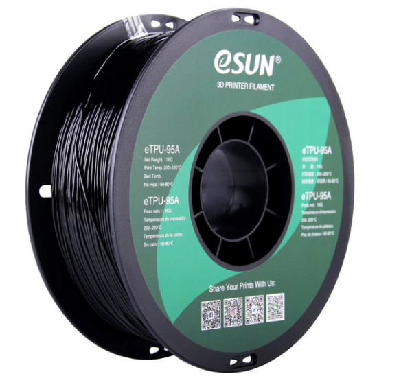 TPU 1.75mm 1KG Negro- eSUN