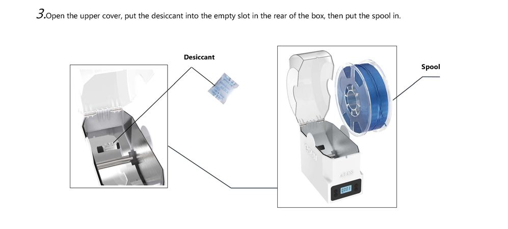Secadora Filamento eSUN Lite