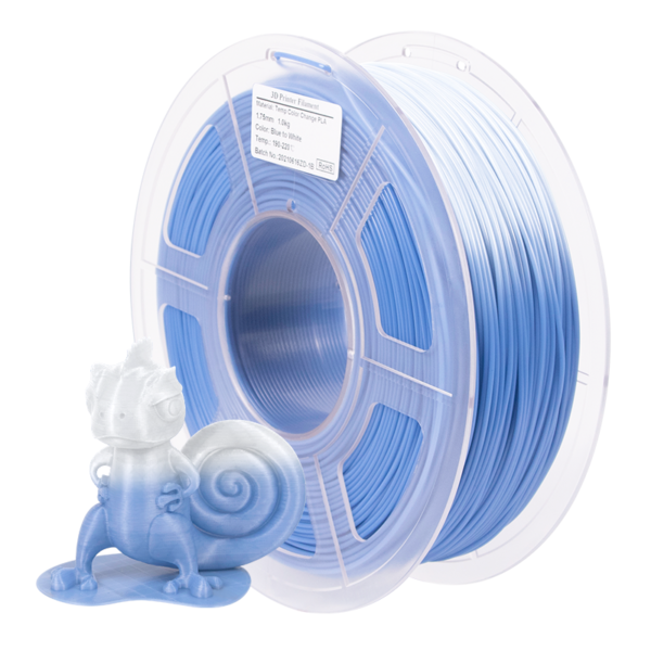 PLA T° Change 1.75mm 1KG Azul-Blanco - Imagen 5