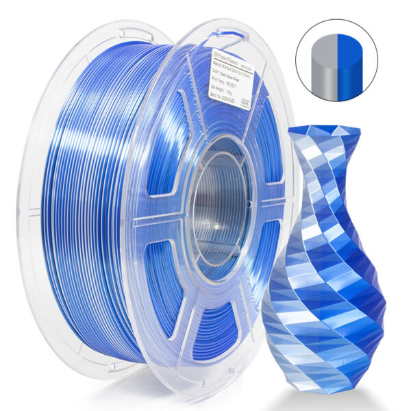 Silk 1.75mm 1KG Magic Dual Color Azul-Plateado