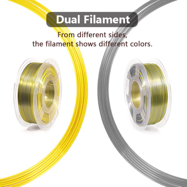 Silk 1.75mm 1KG Magic Dual Color Oro-Plateado - Imagen 7