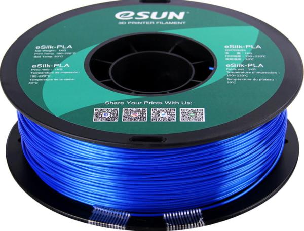 Silk 1.75mm 1KG Azul – eSUN - Imagen 2