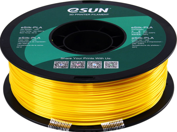 Silk 1.75mm 1KG Yellow – eSUN - Imagen 2