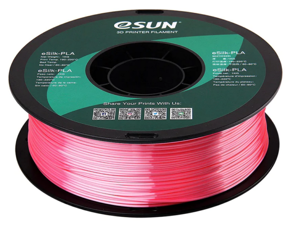 Silk 1.75mm 1KG Rosa – eSUN - Imagen 2