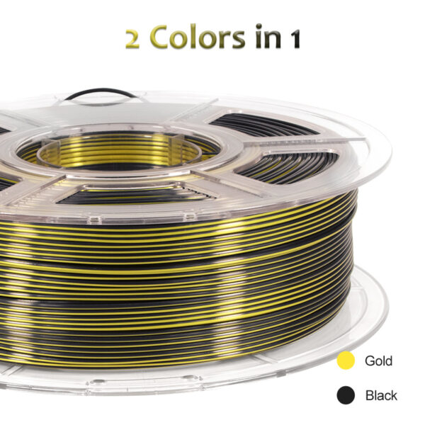Silk 1.75mm 1KG Magic Dual Color Amarillo-Negro - Imagen 4