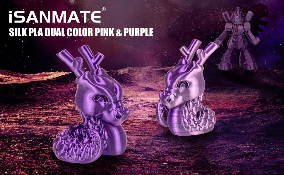 Filamento Isanmate Magic Bicolor Tornasol Rosado Purpura