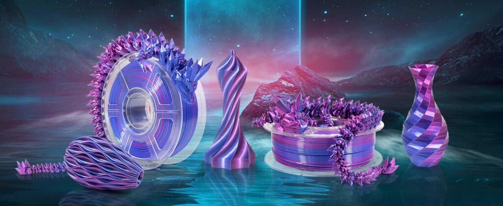 Filamento Isanmate Magic Bicolor Tornasol Azul Purpura