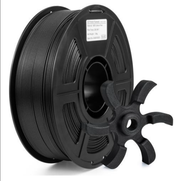 ABS CF 1.75mm 1KG ABS Negro con Fibra de Carbono