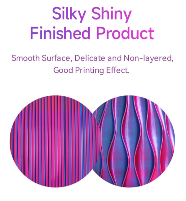 Silk 1.75mm 1KG Magic Mystick Gold Red Green - eSUN - Imagen 4