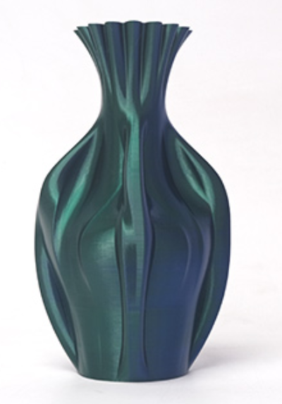 Filamento eSUN Silk Magic Bicolor Tornasol Verde-Azul