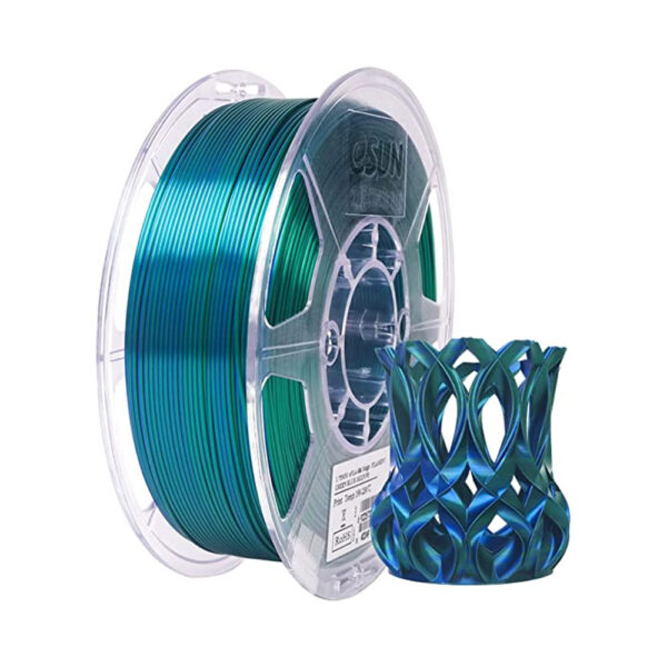 Filamento eSUN Magic Bicolor Tornasol Verde Azul