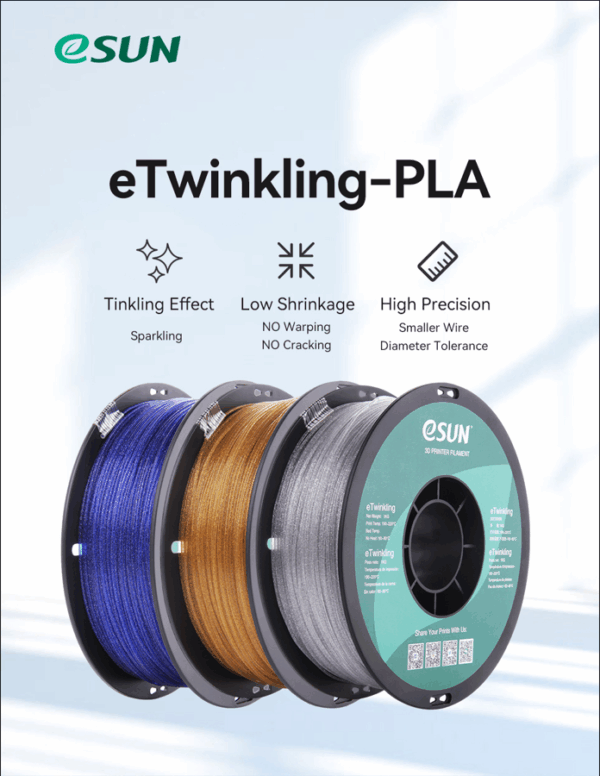 Filamento eTwinkling 1.75mm 1Kg eSUN
