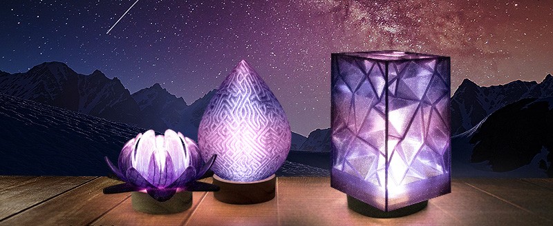 Isanmate PLA Clear Glitter Blue Violet Galactic