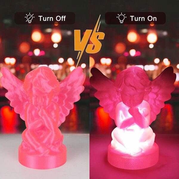 PLA Clear Glitter Bright Pink