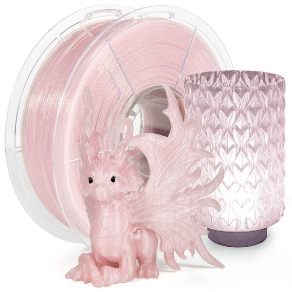 PLA Clear Glitter Cherry Blossom Pink