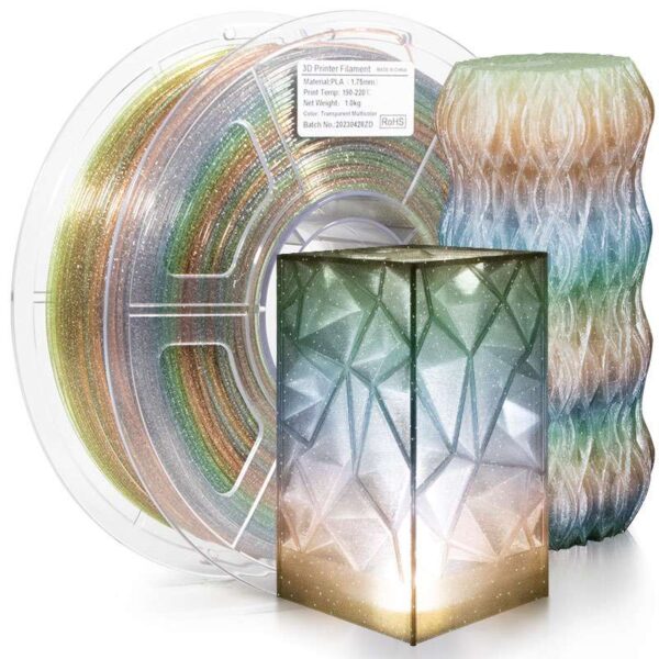 Isanmate PLA Clear Glitter Arcoiris