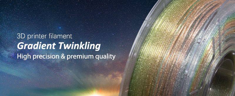 Isanmate PLA Clear Glitter Arcoiris