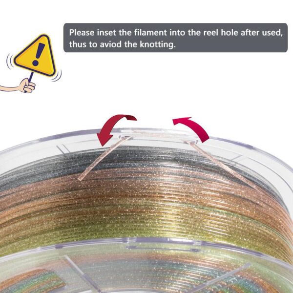 Isanmate PLA Clear Glitter Arcoiris
