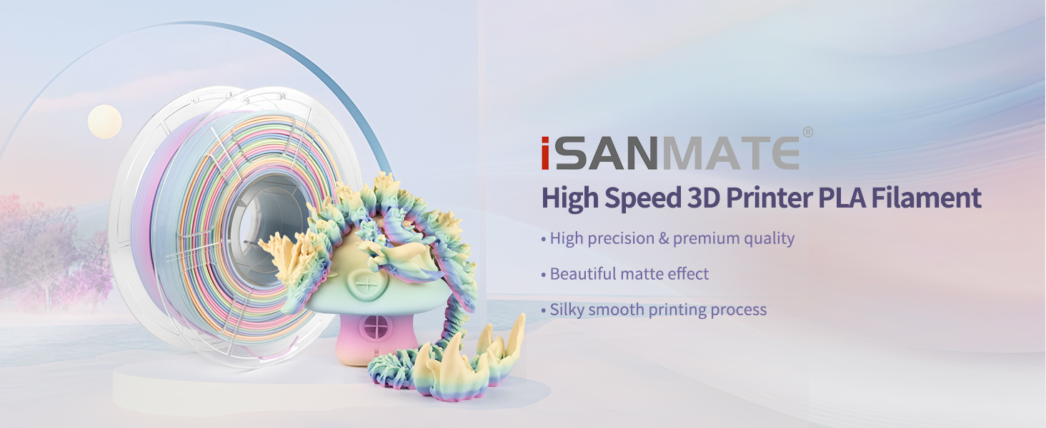 PLA High Speed Matte Rainbow 01 - Frosting Cake