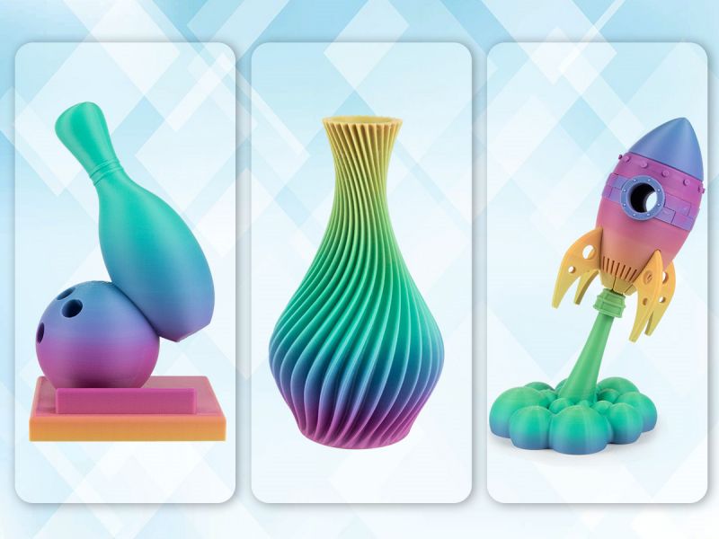 PLA High Speed Rainbow 02 - Cotton Candy