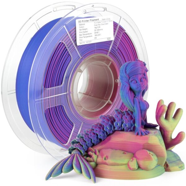 PLA Matte Tri Color Iris Sapphire