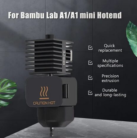 Hotend A1 Acero Endurecido